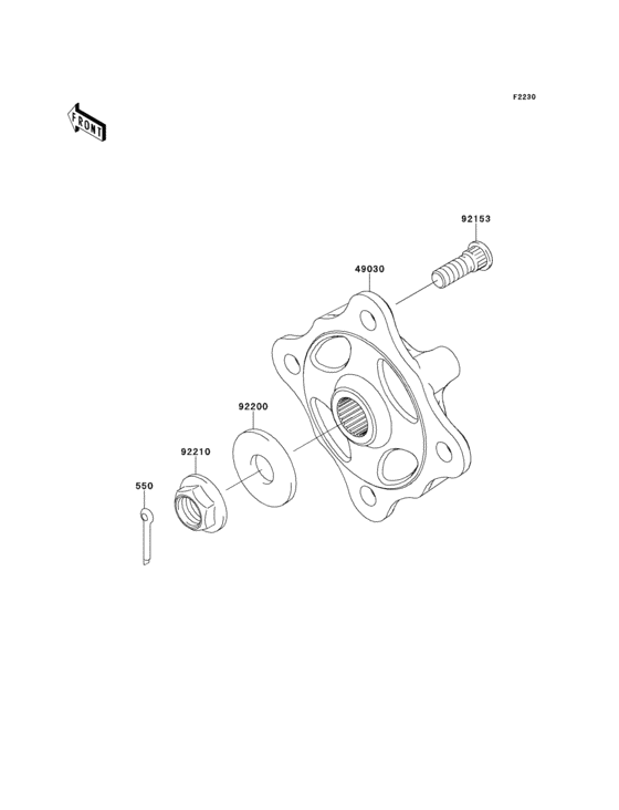 Front hubs/brakes