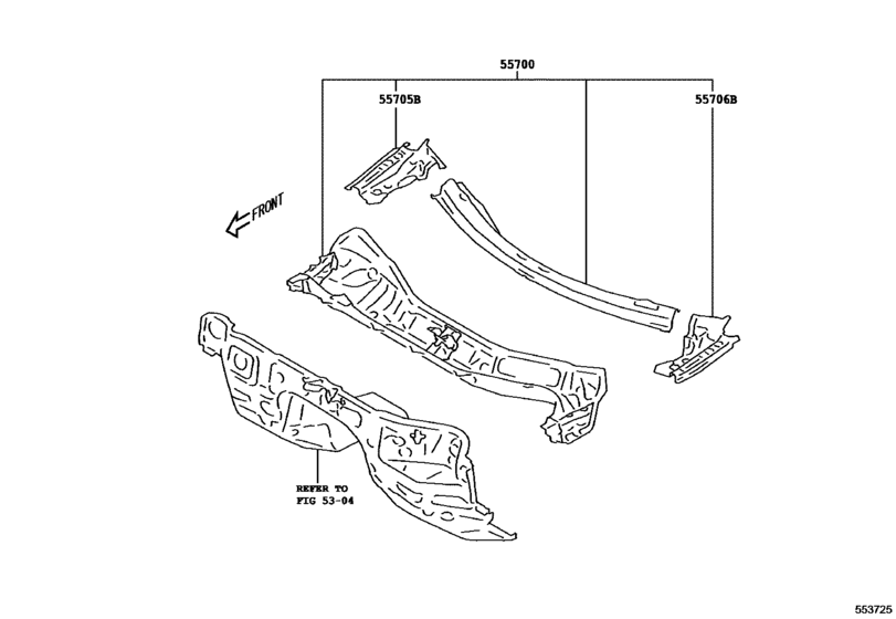 Cowl Panel & Windshield Glass