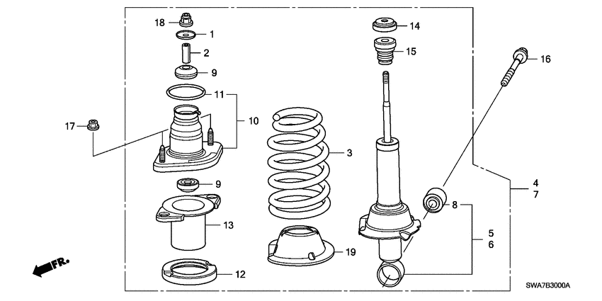 Rear shock absorber