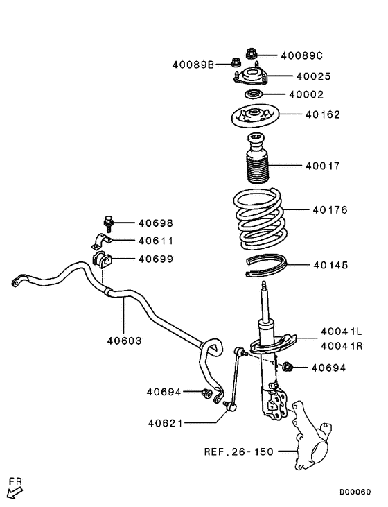 Front susp strut & spring