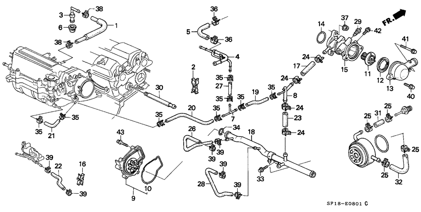 Oil filter/water pump