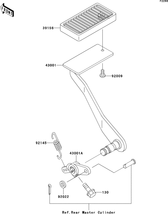 Brake pedal(a1h/a2h)