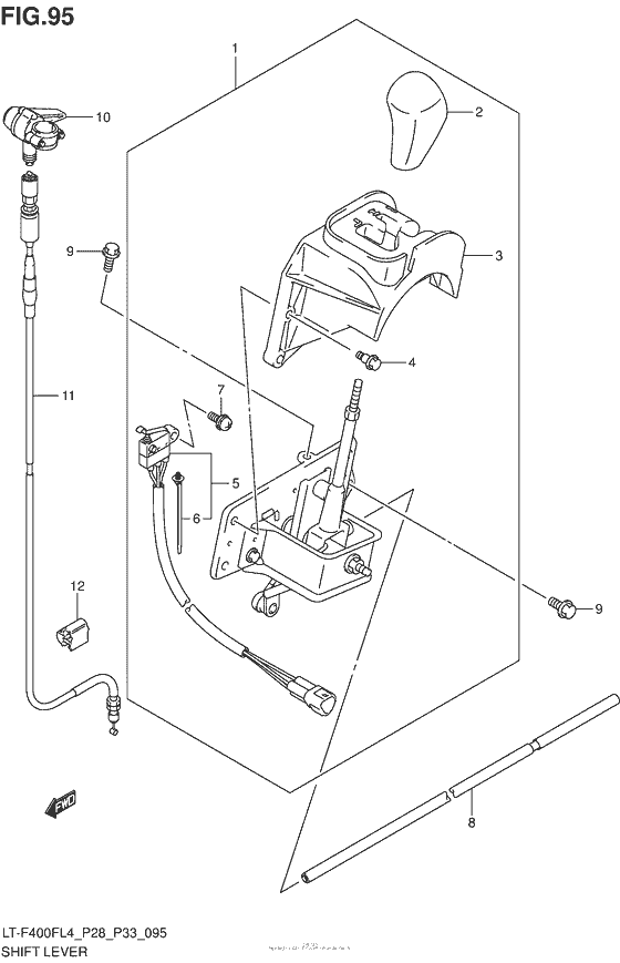 Shift Lever (Lt-F400Fl4 P33)