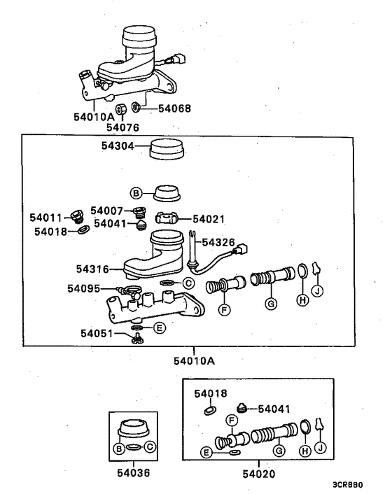 Brake master cylinder