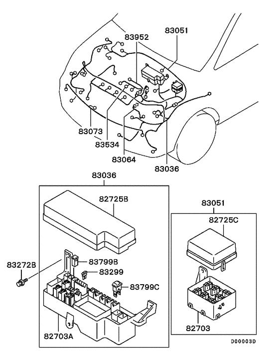Wiring & attaching parts