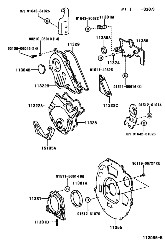Timing Gear Cover & Rear End Plate