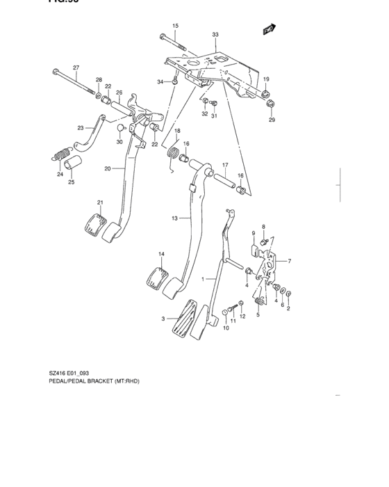 Pedal and pedal bracket