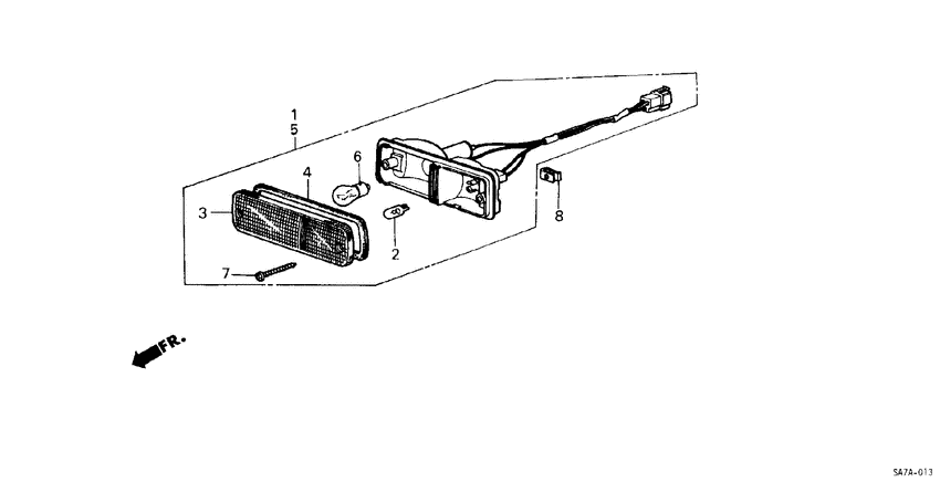 Front combination light