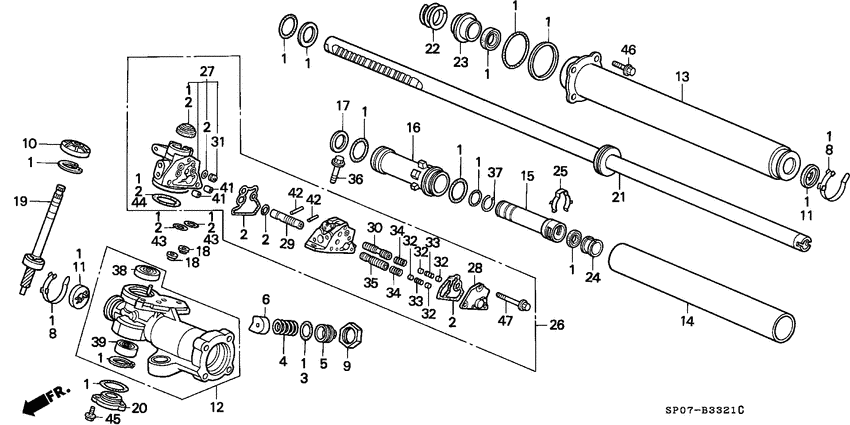 P.s. gear box components
