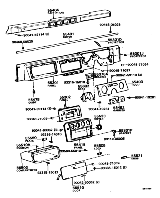 Instrument Panel & Glove Compartment
