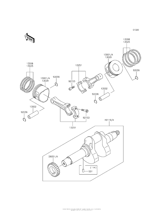 Crankshaft/piston(S)