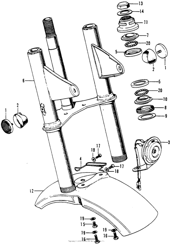 Front fork + front fender