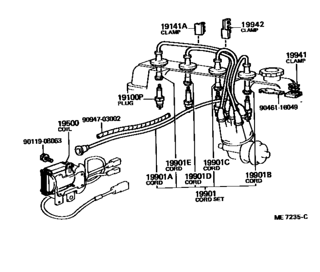 Ignition Coil & Spark Plug for 1978 1982 Toyota TOYOACE/ TOWNACE/ MASTERACE/ LITEACE TR15