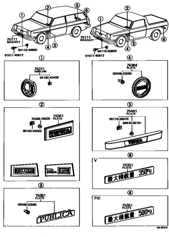 Emblem & Name Plate (Exterior & Interior)
