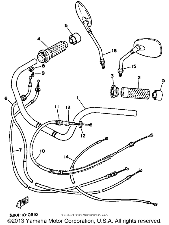 Handlebar cable