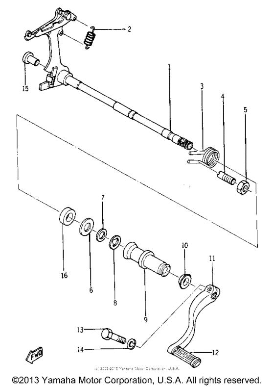 Shift shaft
