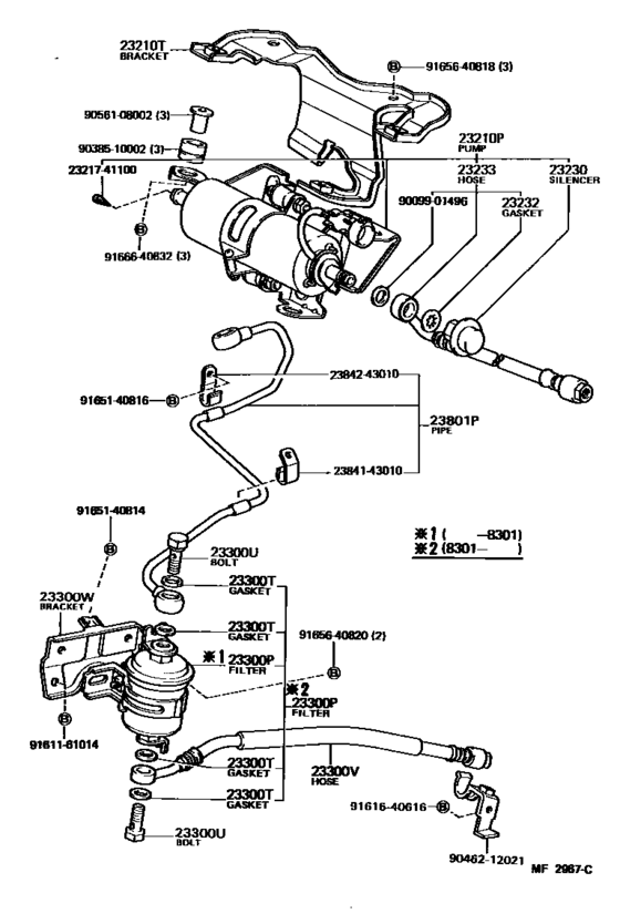 Fuel Injection System for 1981 1985 Toyota CELICA MA61 U.S.A. sales