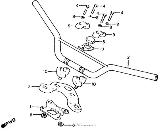 Handlebar + top bridge 81