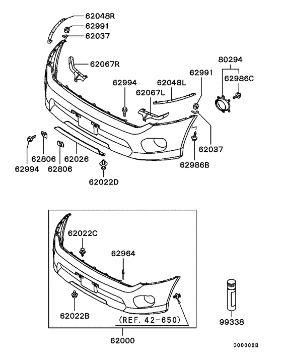 Front bumper & support