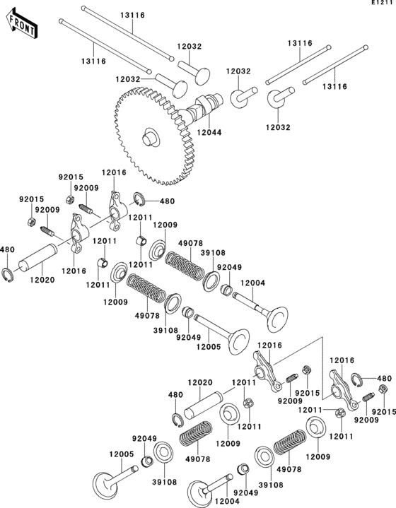 Valve(s)/camshaft(s)