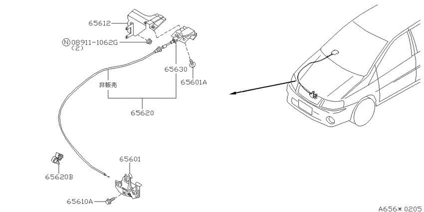 Hood lock control