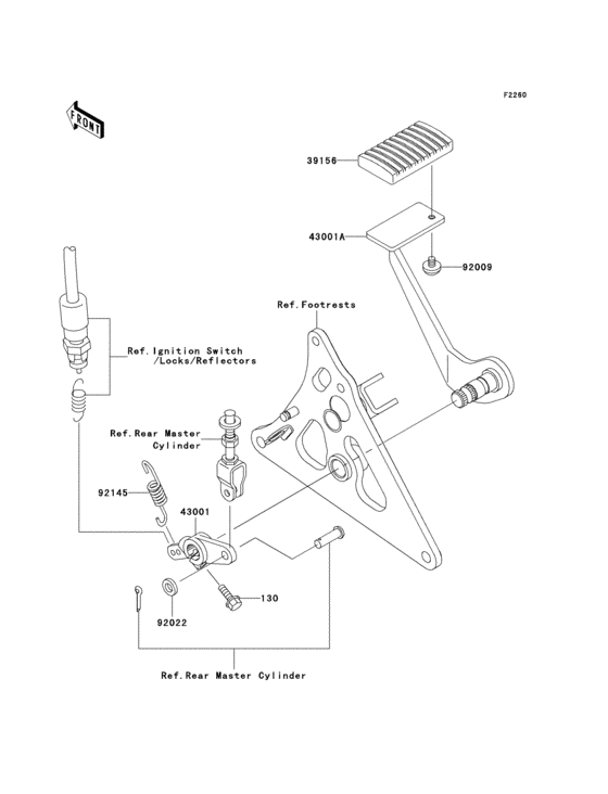 Brake pedal/torque link