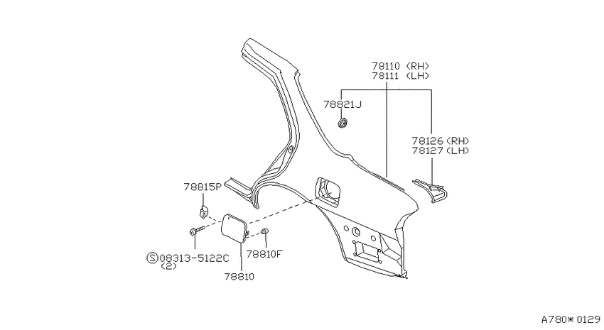 Rear fender & fitting