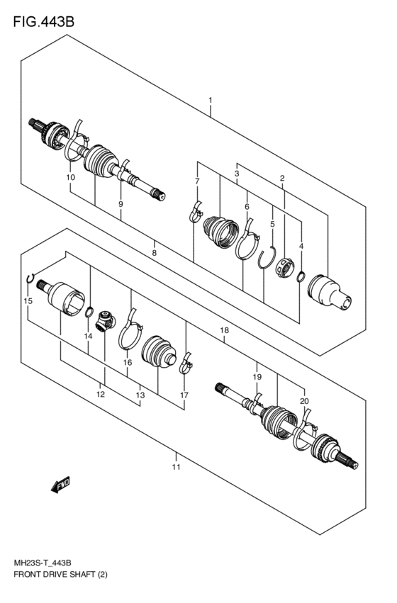 front-drive shaft