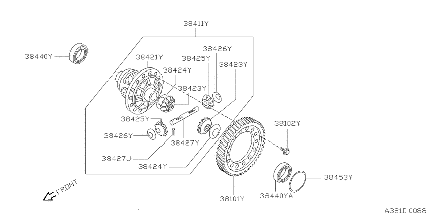 Front final drive