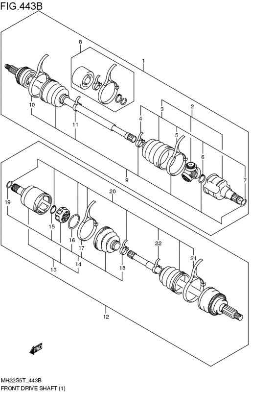 front-drive shaft