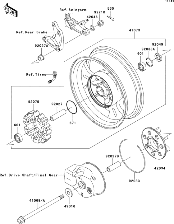 Rear hub