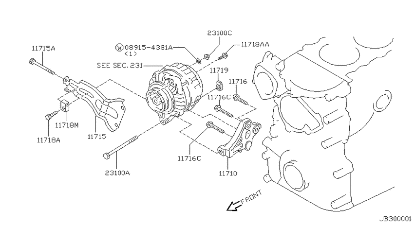 Alternator fitting