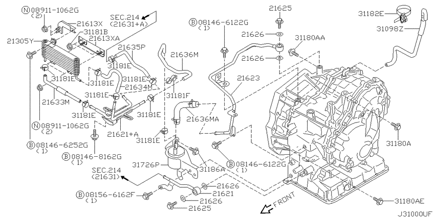 Auto transmission,transaxle & fitting