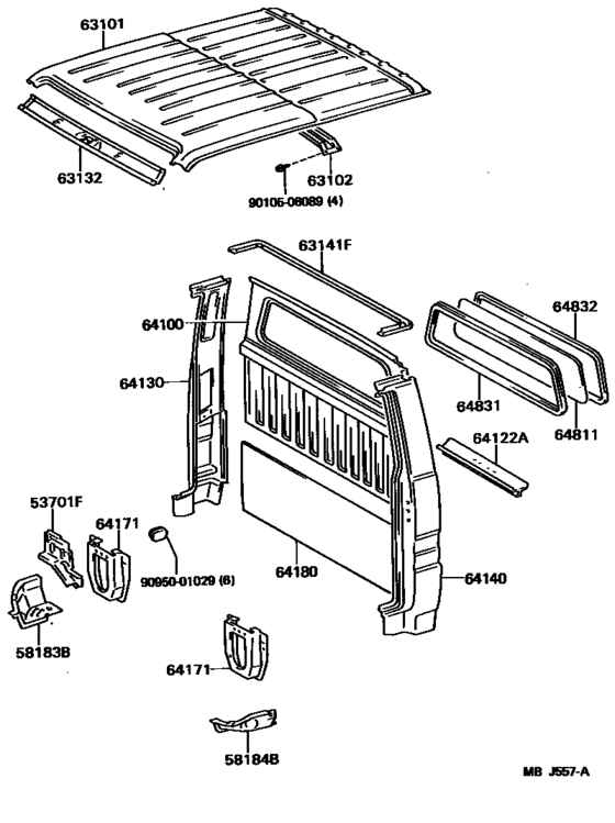 Roof Panel & Back Panel