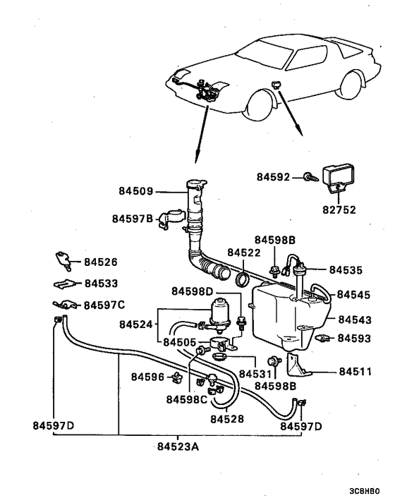 Headlamp wiper & washer