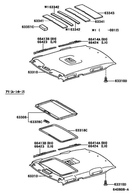 Roof Headlining & Silencer Pad