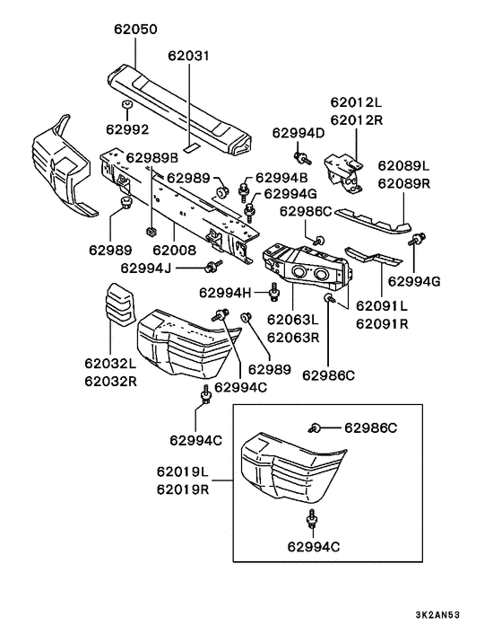 Front bumper & support