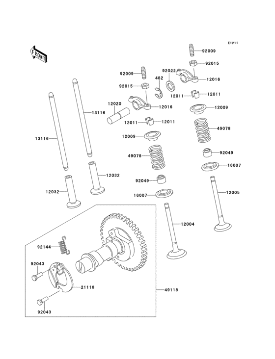 Valve(s)/camshaft(s)