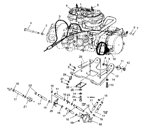 Engine mounting