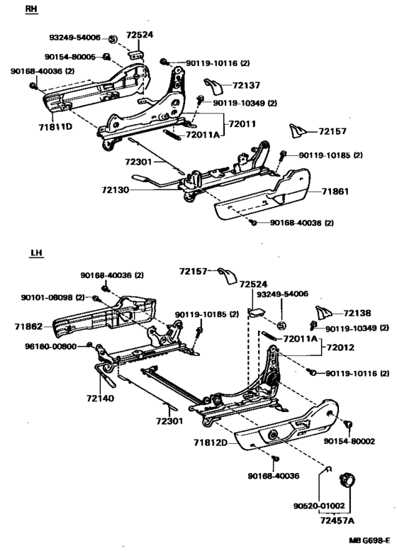 Front Seat & Seat Track