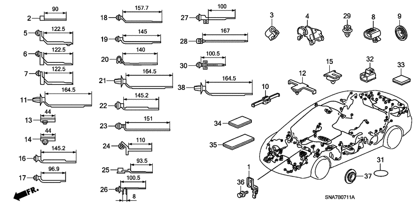 Harness band/bracket