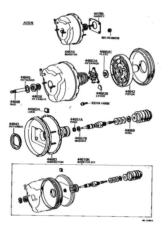Brake Booster & Vacuum Tube