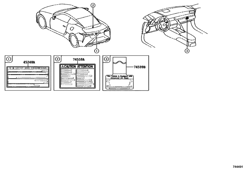 Caution Plate (Exterior & Interior)