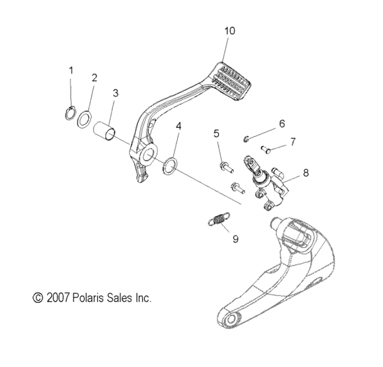 Brakes, brake pedal and rear master cylinder