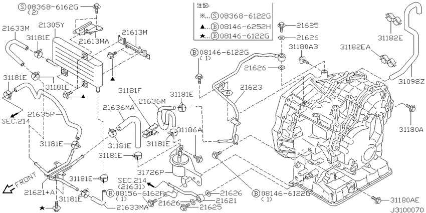 Auto transmission,transaxle & fitting