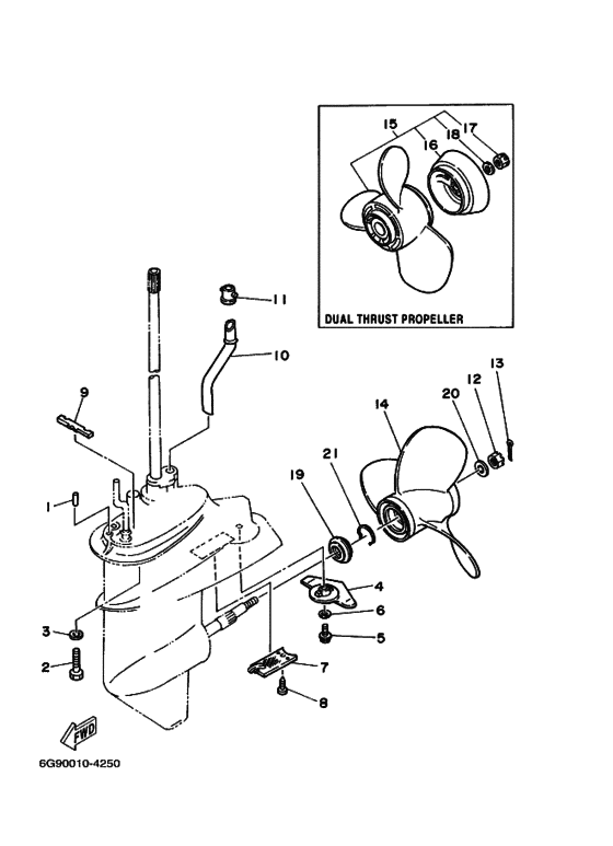 Lower casing & drive