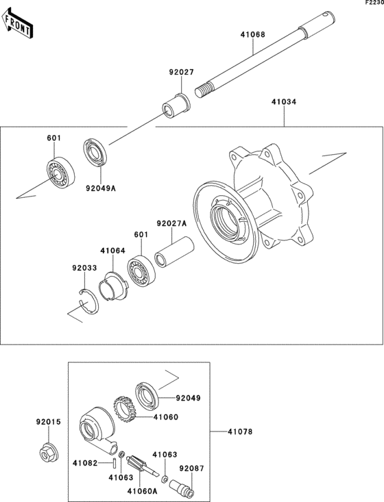 Front hub