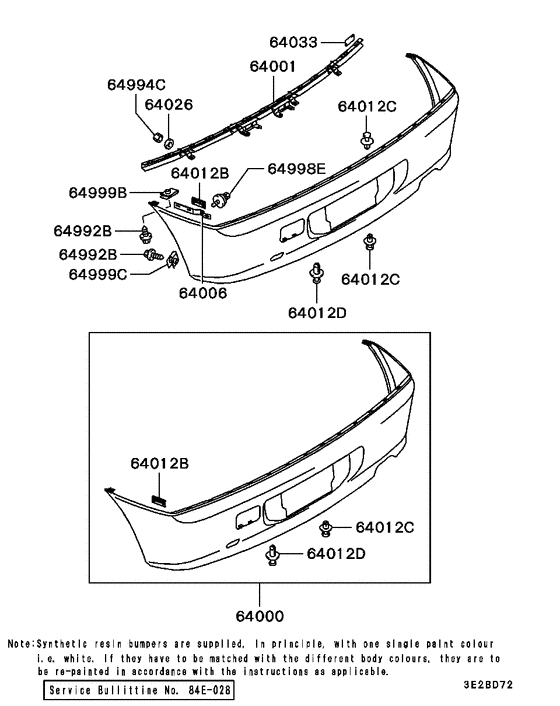 Rear bumper & support