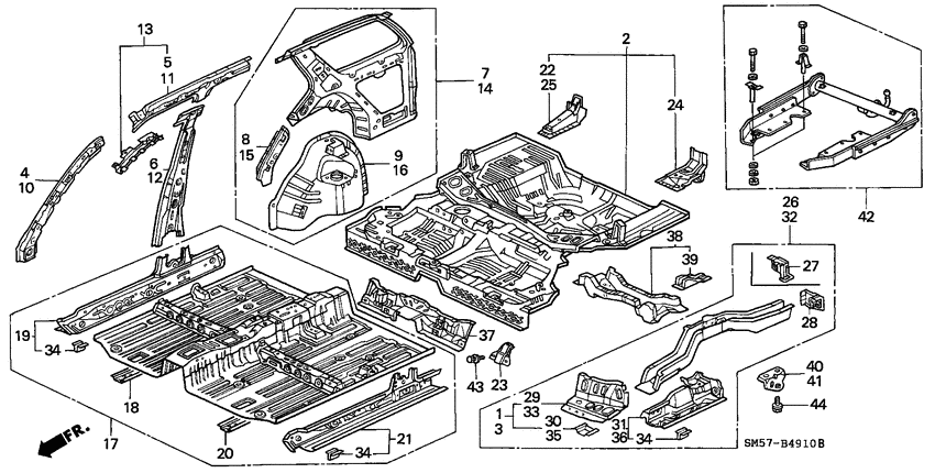 Body structure components