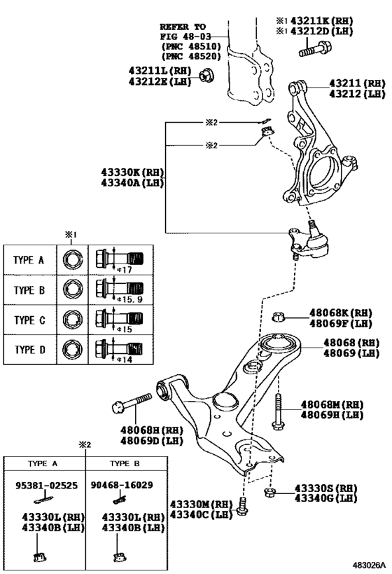 Front Axle Arm & Steering Knuckle